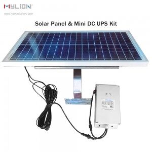 Mylion Solar Power Mini UPS With Solar Panel MS1625 Kit 12V 2A 148Wh Lithium ion Battery Backup