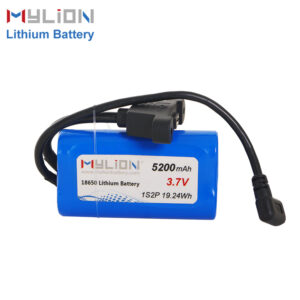 3.7V 5200mah lithium battery pack for GPS