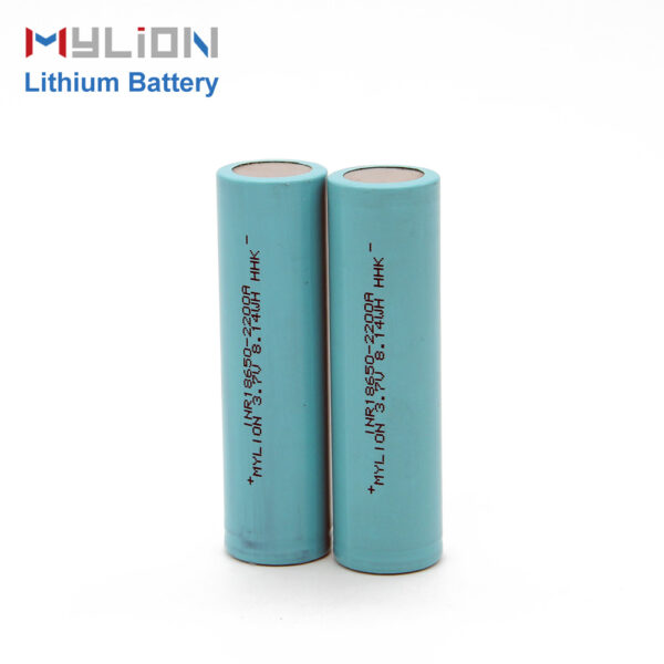 Mylion factory li-ion battery 2.2ah 18650 cell 3.7V 2200mah 18650 lithium rechargeable battery cell for flashlight - Image 6