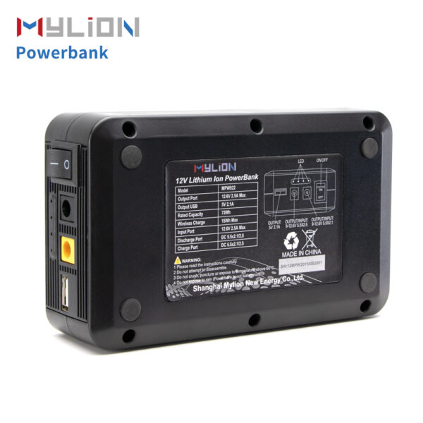Mylion 12V 2A Portable Power Bank MPW922 Fast Wireless Charge - Image 7