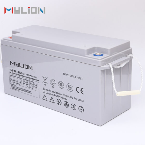 Mylion 12V150Ah Solar Battery Free Maintenance Sealed GEL AGM Lead Acid Storage Battery For UPS Power Station - 图片 3