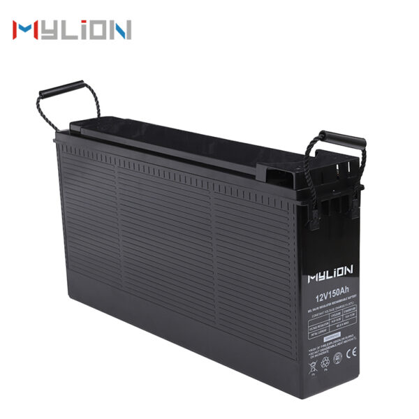 Mylion FT12V150Ah Solar Battery Free Maintenance Sealed GEL AGM Lead Acid Front Terminal Storage Battery For UPS Power Station - Imagen 4