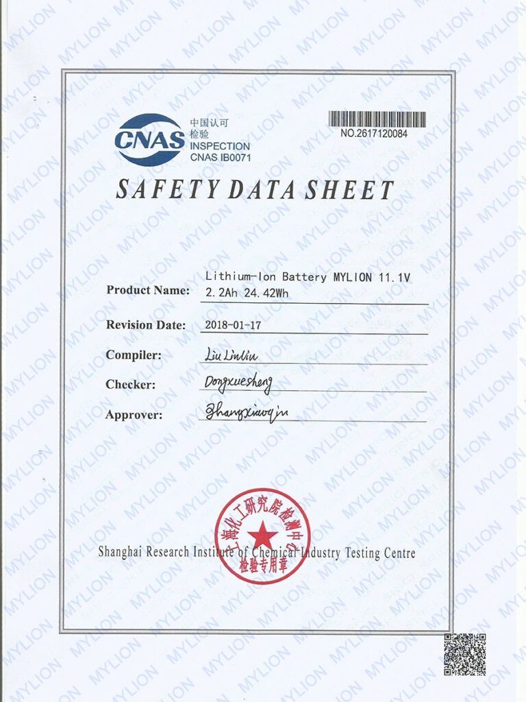Mylion Certificate