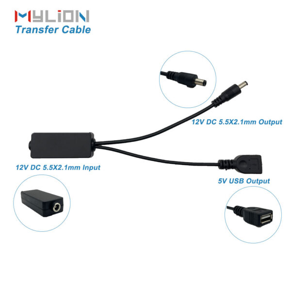 Mylion mini ups 12v mini dc ups transfer cable - Image 2