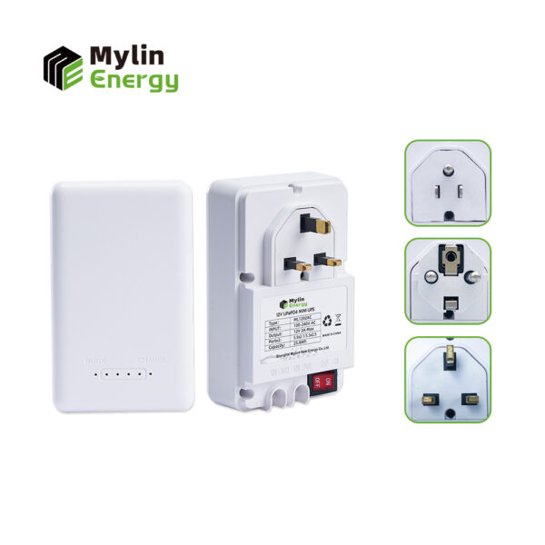 Mylin 110V-230V AC Input 12V 2A DC Output Smart Charger Mini UPS LiFe PO4 Uninterruptible Power Supply For IOT WiFi Router - Image 4