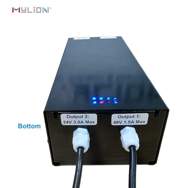 Mylion MU248 Mini DC UPS 24V 3A 48V 1A dual output LiFePo4 Battery Uninterruptible Power Supply for IOT - Image 3