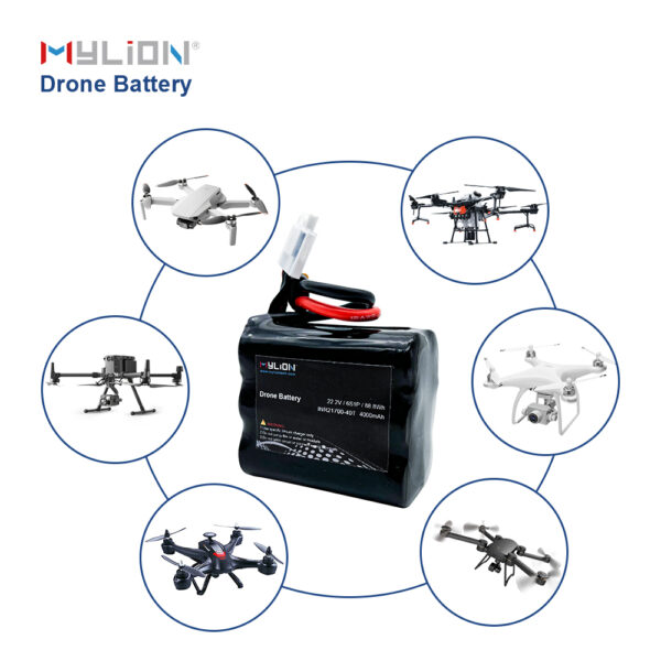 Mylion RC Lipo Battery 6S 22.2v 40C Lithium Ion Battery 22.2V 6S2P 8000mAh Drone Batteries - Image 2